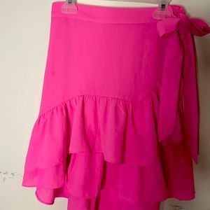 Lilly Pulitzer Wrap Skirt. Hot pink. Size two.